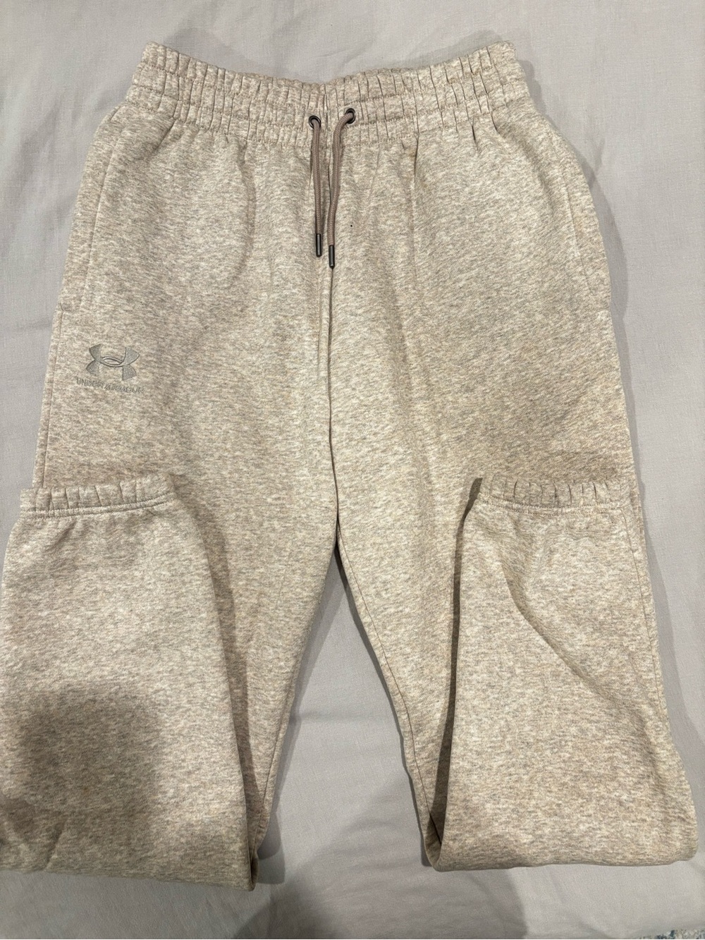 Under Armour Kids Beige Taupe Heather Joggers
